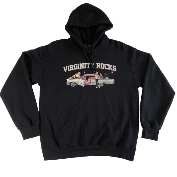 Danny Duncan Other - Danny Duncan Virginity Rocks Hoodie Sweatshirt Mens M Black Classic Car 50s 60s